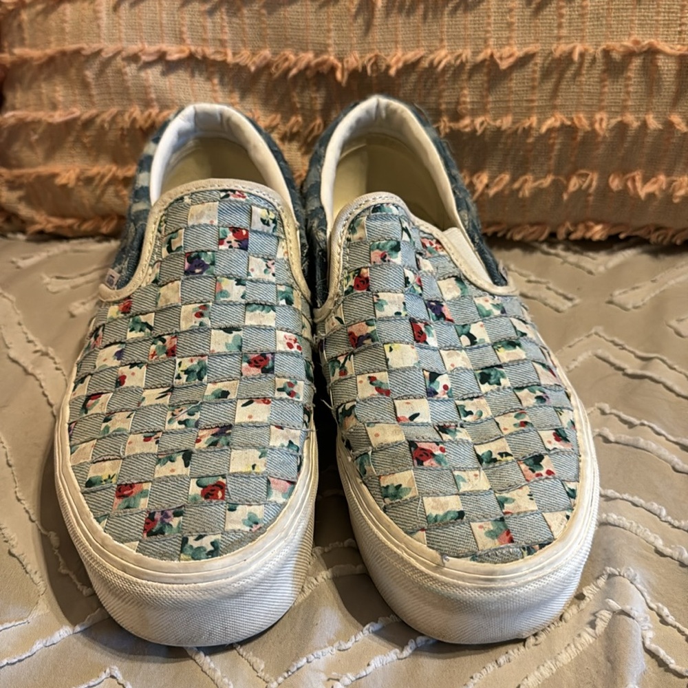 Denim Patchwork Vans - Picture 3 of 6